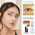 Naturalens Golden Brown Softlens Biomoist (1PC/SEBELAH) Contact Lens (0 sd -10)