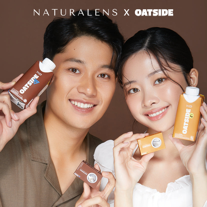 Naturalens x Oatside Coffee Softlens Biomoist (1PC/SEBELAH) Contact Lens (0 sd -10)