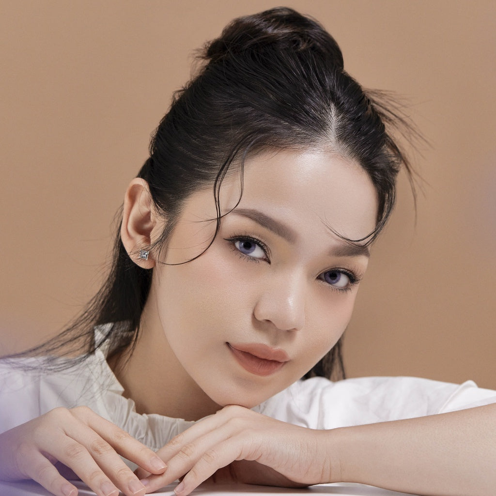 Naturalens Dark Lilac Softlens Biomoist (1PC/SEBELAH) Contact Lens (0 sd -10)