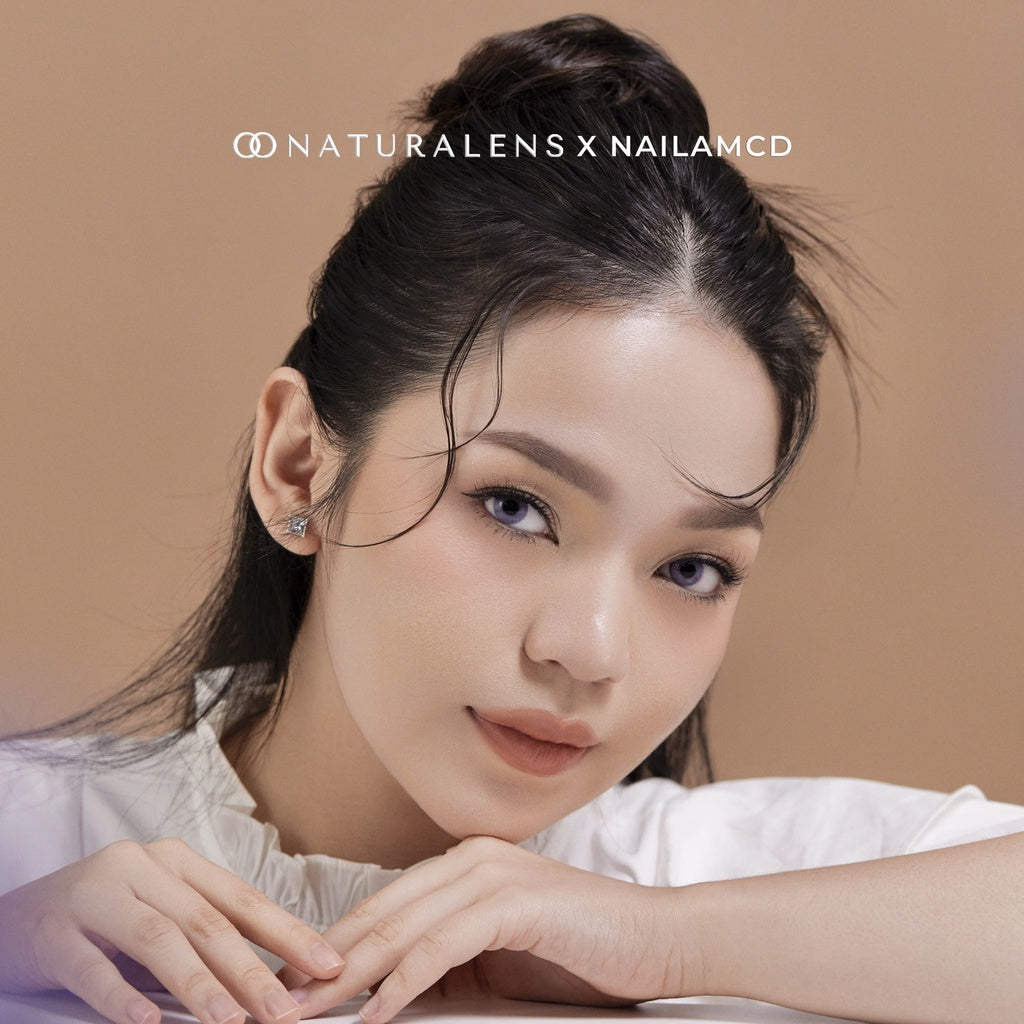 Naturalens Dark Lilac Softlens Biomoist (1PC/SEBELAH) Contact Lens (0 sd -10)