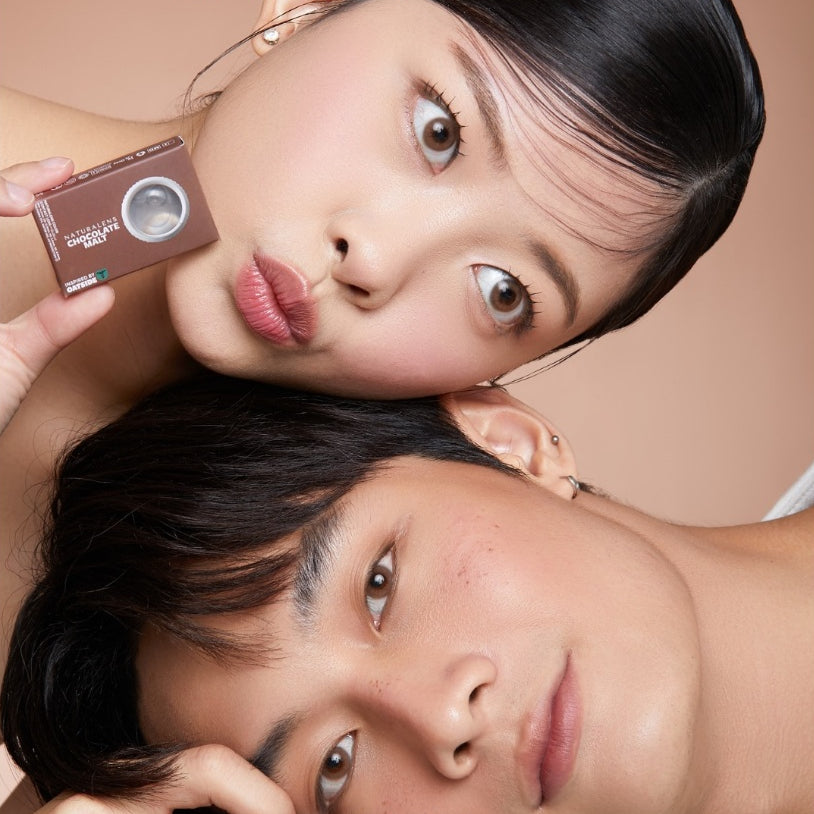 Naturalens x Oatside Chocolate Malt Softlens Biomoist (1PC/SEBELAH) Contact Lens (0 sd -10)
