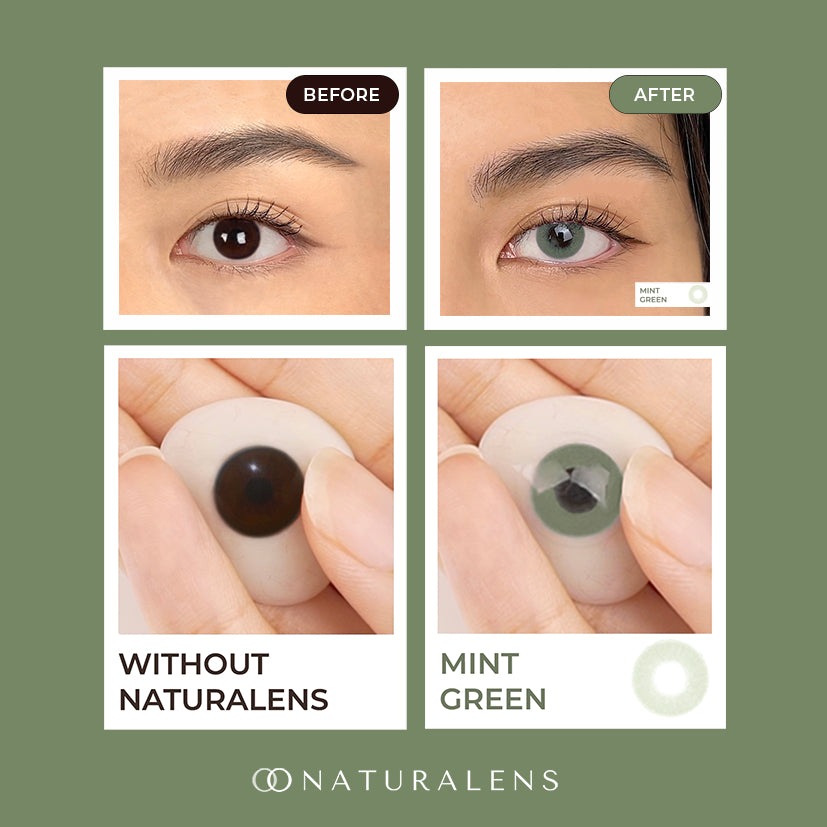 Naturalens Mint Green Monthly Softlens Biomoist (0 sd -10)
