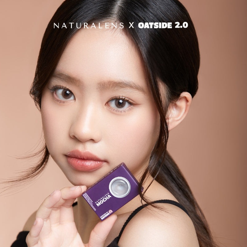 Naturalens x Oatside Mocha Softlens Biomoist (1PC/SEBELAH) Contact Lens (0 sd -10)