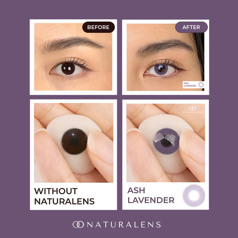 Naturalens Ash Lavender Softlens Biomoist (1PC/SEBELAH) Contact Lens (0 sd -10)