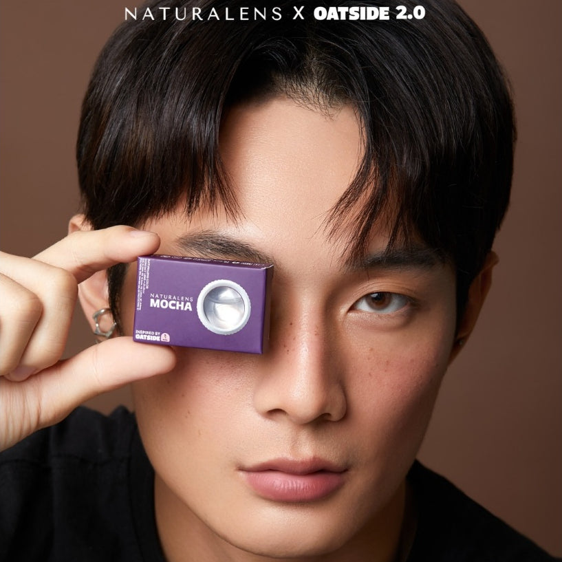 Naturalens x Oatside Mocha Softlens Biomoist (1PC/SEBELAH) Contact Lens (0 sd -10)