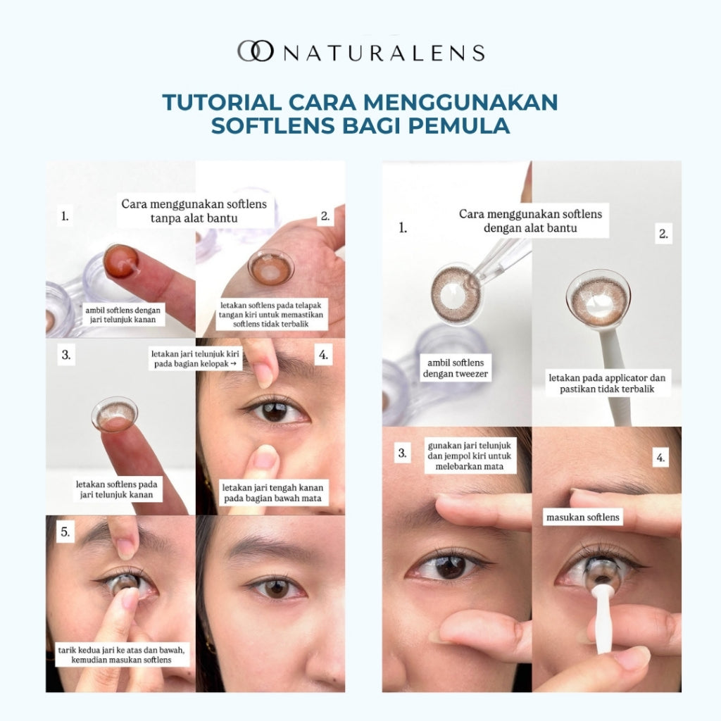 Naturalens Amber Brown Softlens Biomoist (1PC/SEBELAH) Contact Lens (0 sd -10)