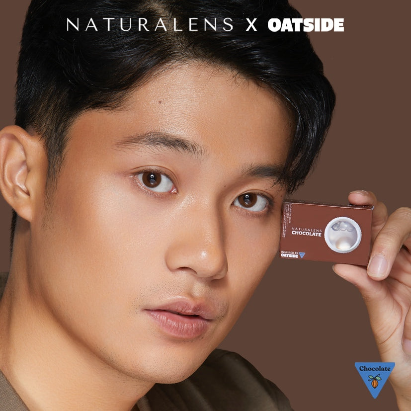 Naturalens x Oatside Chocolate Softlens Biomoist (1PC/SEBELAH) Contact Lens (0 sd -10)